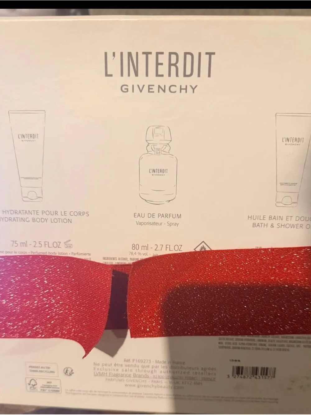 Givenchy L'Interdit Gift Set — White & Amber Accents